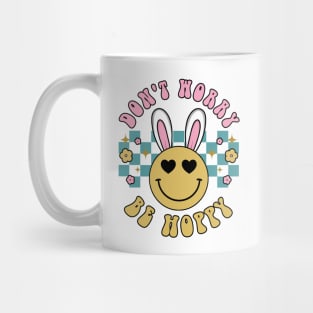 Don't Worry Be Hoppy Easter Bunny Shirt Mug